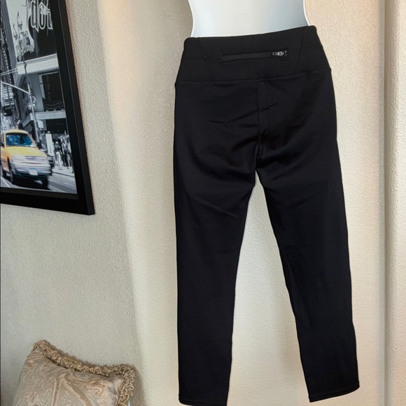 ATHLETA Black Leggings with Colorful Front Section. S - Picture 4 of 16